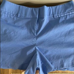 Lane Bryant scalloped blue shorts